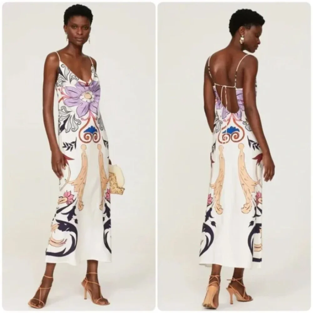 Carolina K Scrolls Maxi slip dress - Size XL - Picture 1 of 9